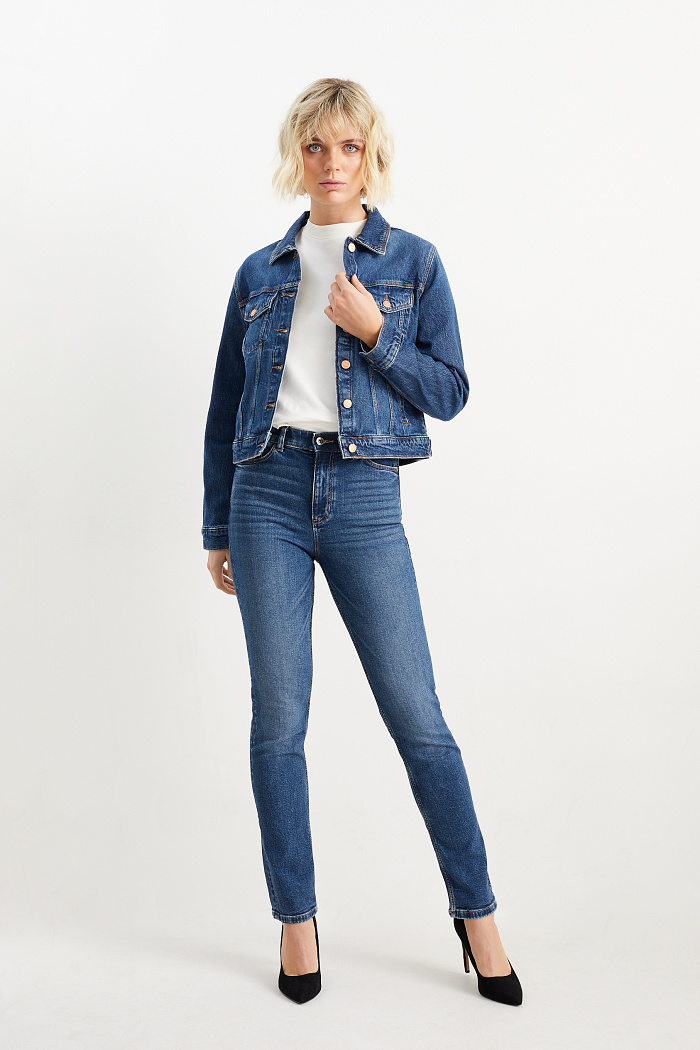 C&A Slim Jeans-High Waist-LYCRA®